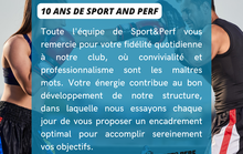 BENOÎT CATALA VOUS ADRESSE SES REMERCIEMENTS POUR LES 10 ANS DU CLUB !